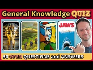 50 GENERAL KNOWLEDGE TRIVIA QUIZ questions to test you! 🧠