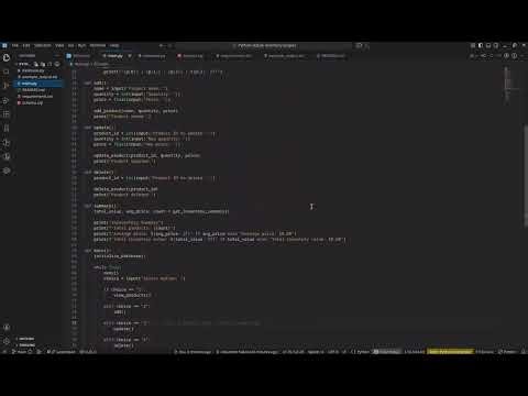 SQL/Python Inventory Project