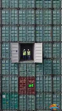 The Cargo Ship That Jammed One of the World's Busiest Canals #shipping #container #ship #engineering