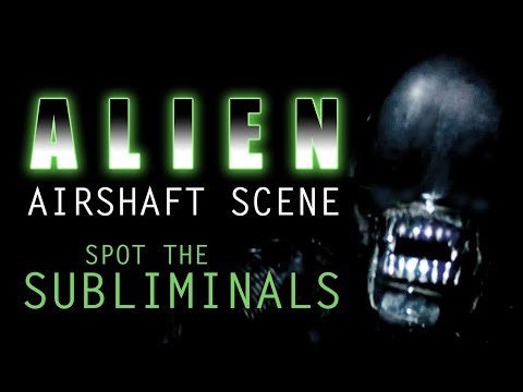Spot the subliminals in ALIEN (1979) airlock / tunnel / Dallas death scene. Film analysis. Rob Ager