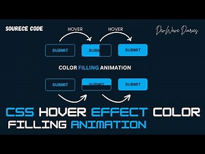 Easy Css Color Filling Animation Hover effect | Sliding Effect | #css #webdevelopment #htmlcss