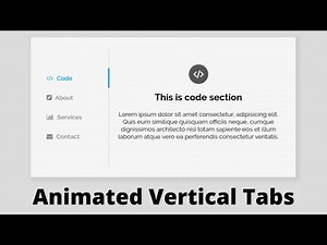 How to Create Animated Vertical Tabs using HTML, CSS & JavaScript