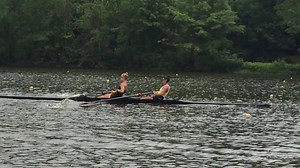 USJuniors Team Pair athletes Kaitlyn Kynast of Connecticut Boat Club and Kailani Marchak of Long Beach Junior Crew during an 18k swing row in the VHP30 at Lake Carnegie today. #USRowingJrs #vhp #vespoli | Vespoli Racing Shells
