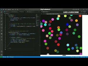 Bouncing Balls with Mouse Clicks in p5.js | Dynamic Ball Generation & Collision Detection