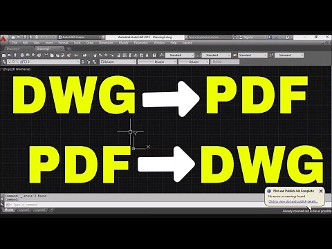 How To Convert Autocad to PDF - DWG to PDF - PDF Tracing dwg file Youtube Autocad Training Classes
