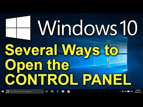 ✔️ Windows 10 - Several Ways to Open the Control Panel