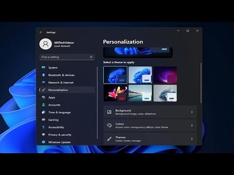 How to Create Themes in Windows 11