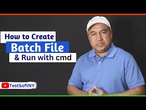 How to create Batch file and run with cmd