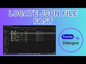 How To Find JSON File - Quick Tutorial