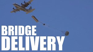 Pushing the Limit Last week, Marines with 1st Marine Logistics Group delivered a five-bay Medium Girder Bridge from a KC-130J Hercules for the first time. (U.S. Marine Corps video by Sgt. Conner Robbins) | U.S. Marine Corps