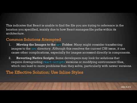 How to Fix the Issue of Unable to Resolve File in Public Folder for React Apps