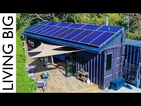 40ft Shipping Containers Transformed Into Amazing Off-Grid Family Home