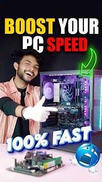 How to Boost Your PC Speed ⚡ | 100% Working Tricks (No Software!) #pcspeed #boostpcspeed #pcbuild