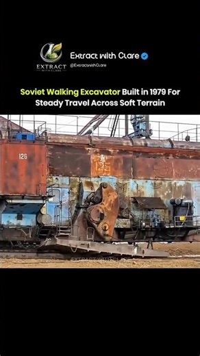 Soviet Walking Excavator 😳 Built to WALK on Mud!