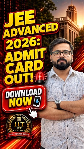 🚨 JEE Advanced 2026 Admit Card OUT! | How to Download? Step-by-Step Guide 😱 #jee #shorts #iit