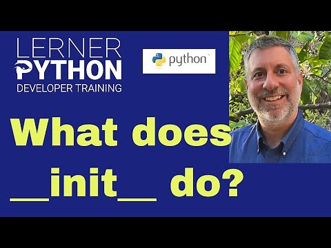 What does Python's __init__ method do?