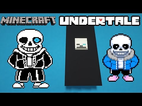 How to make SANS UNDERTALE in Minecraft!