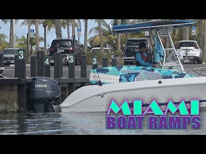 Backs Straight Into The Dock!! | Miami Boat Ramps | 79th St