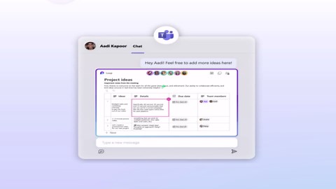 Use a Loop component in a chat