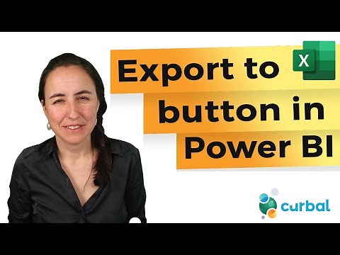 How to create a Export to Excel / CSV button in Power BI