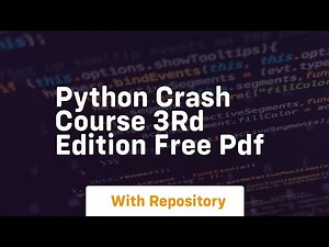 Python crash course 3rd edition free pdf