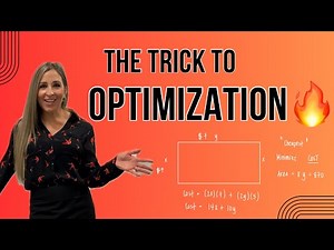 The Trick to Optimization | 3 Classic Calculus Examples Step-by-Step | Math with Professor V