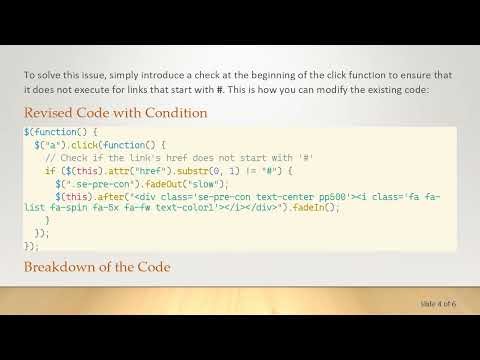 How to Disable JavaScript Click Function for Specific Links