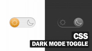 CSS Minimal Dark Mode Toggle Button - Red Stapler