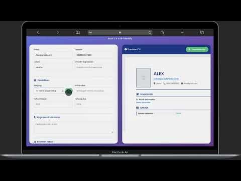 website Generator CV Profesional.