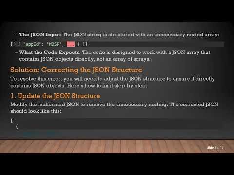 Resolving org.json.JSONException: JSONArray[0] is not a JSONObject in Java JSON Parsing