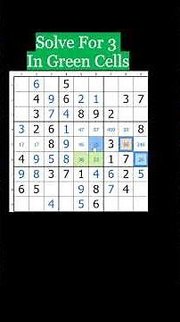 How To Solve Hard Sudoku With Y-Wing Sudoku Shorts 122 #Sudoku #puzzle #shorts