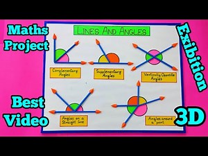 Lines and angles #maths working model #angles model#types of angles working model #maths project 👍