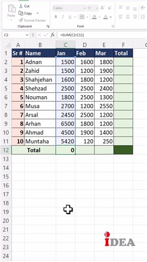 Lesson-16 | Excel for Beginners to Advanced | Calculate Total in excel without a formula