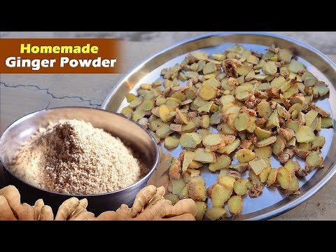 How to make Dry Ginger Powder | Homemade Ginger Powder Recipe