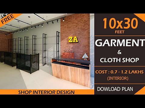 10X30 Cloth Shop | Garment Shop Interior Design Ideas | Cloth Shop Interior Design | Menswear Shop