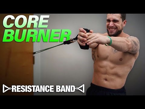 Resistance Band Core Workout At Home to Get Ripped Abs & Obliques!