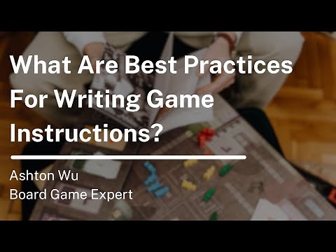How to Write Game Instructions