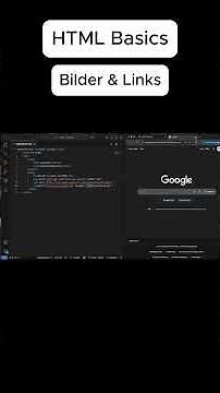 HTML Basics - Bilder & Links | In 3 Minuten erklärt ✌🏻 #html #coding #tutorial #deutsch #german
