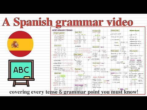 Spanish Grammar explained! (including 12 basic tenses)