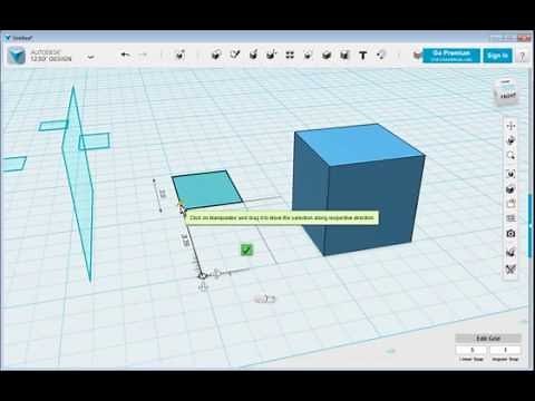 123D Design Aligning and Deleting Objects