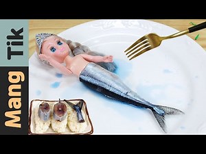 Eating a LIVING MERMAID and OCTOPUS! ASMR | Kluna Tik Style | REAL SOUND | Mang Tik ASMR.. no talk