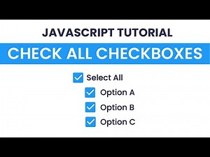 Check / Uncheck All Checkboxes With Javascript