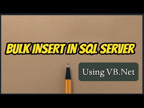VB Net How to Import Bulk Excel Files into the SQL Server