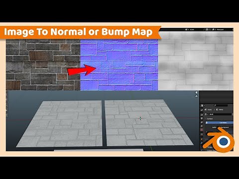 Image to Normal or Bump Map for Blender or any 3D Software