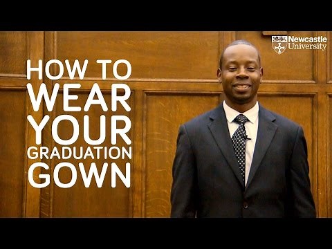 How To Wear A Graduation Gown from Newcastle University