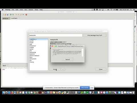 Installing matplotlib in Thonny