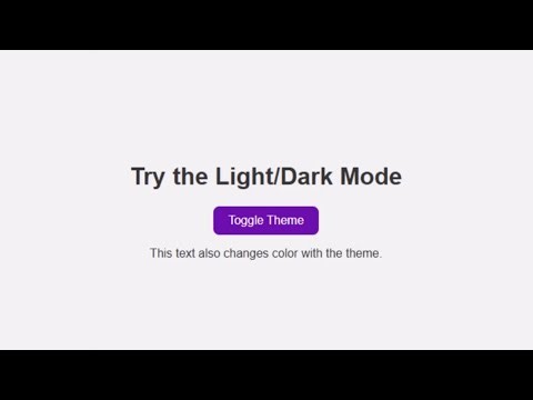 Amazing Dark Mode Website in 5 Minutes! 🌙✨ | HTML CSS JavaScript Tutorial