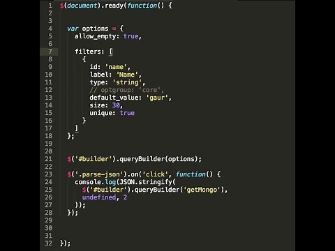 jQuery Query Builder in 5 minutes