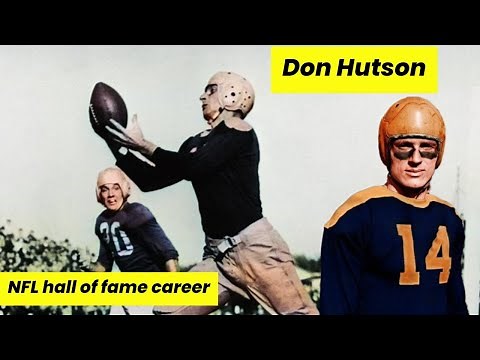 Don Hutson INCREDIBLE NFL Hall of Fame Career Highlights!