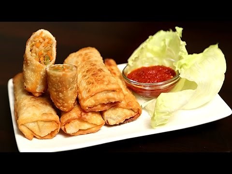 Veg Spring Roll | Quick Easy To Make Crispy Snack Recipe | Ruchi's Kitchen